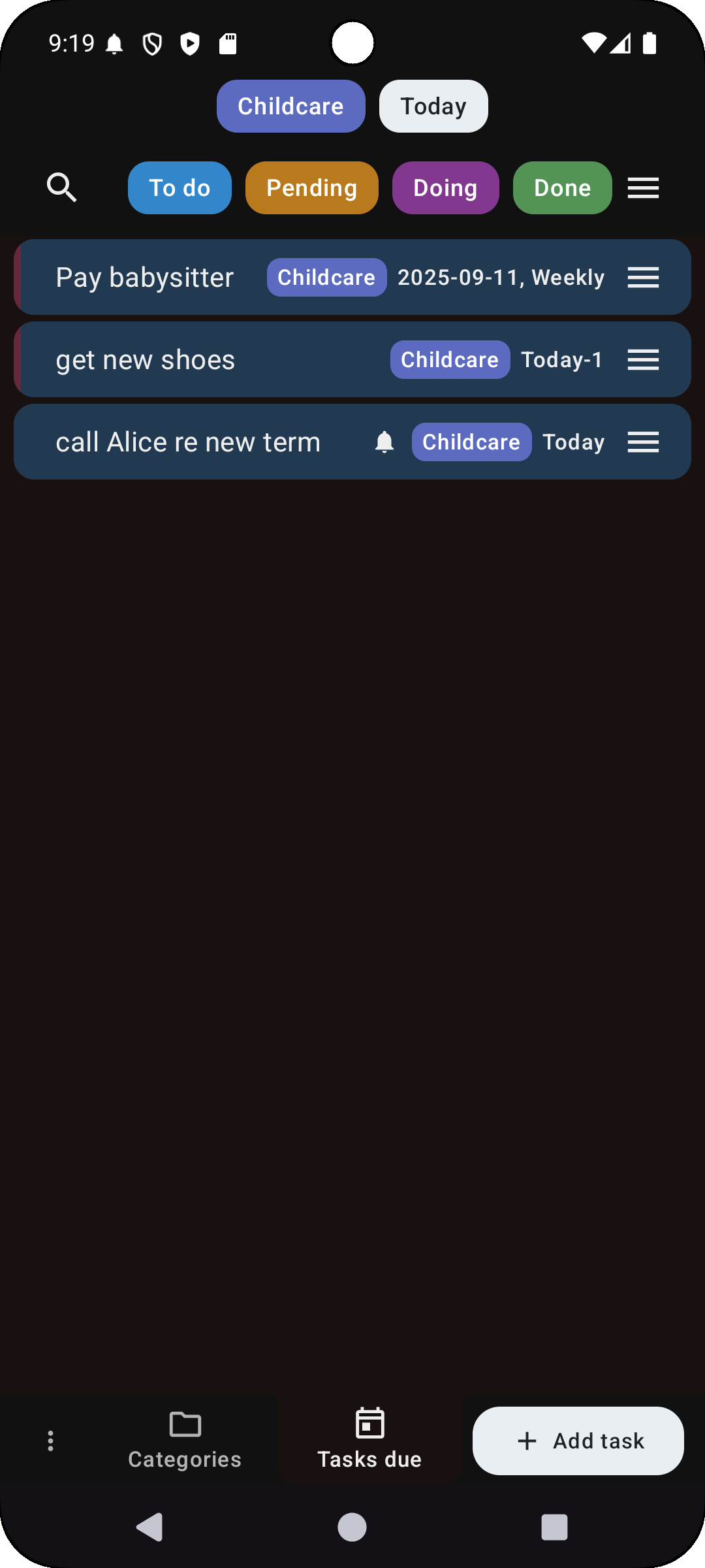 Dark mode